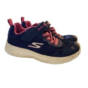 Skechers Girls Blue Pink Sneaker Shoe Size 1​​​​​